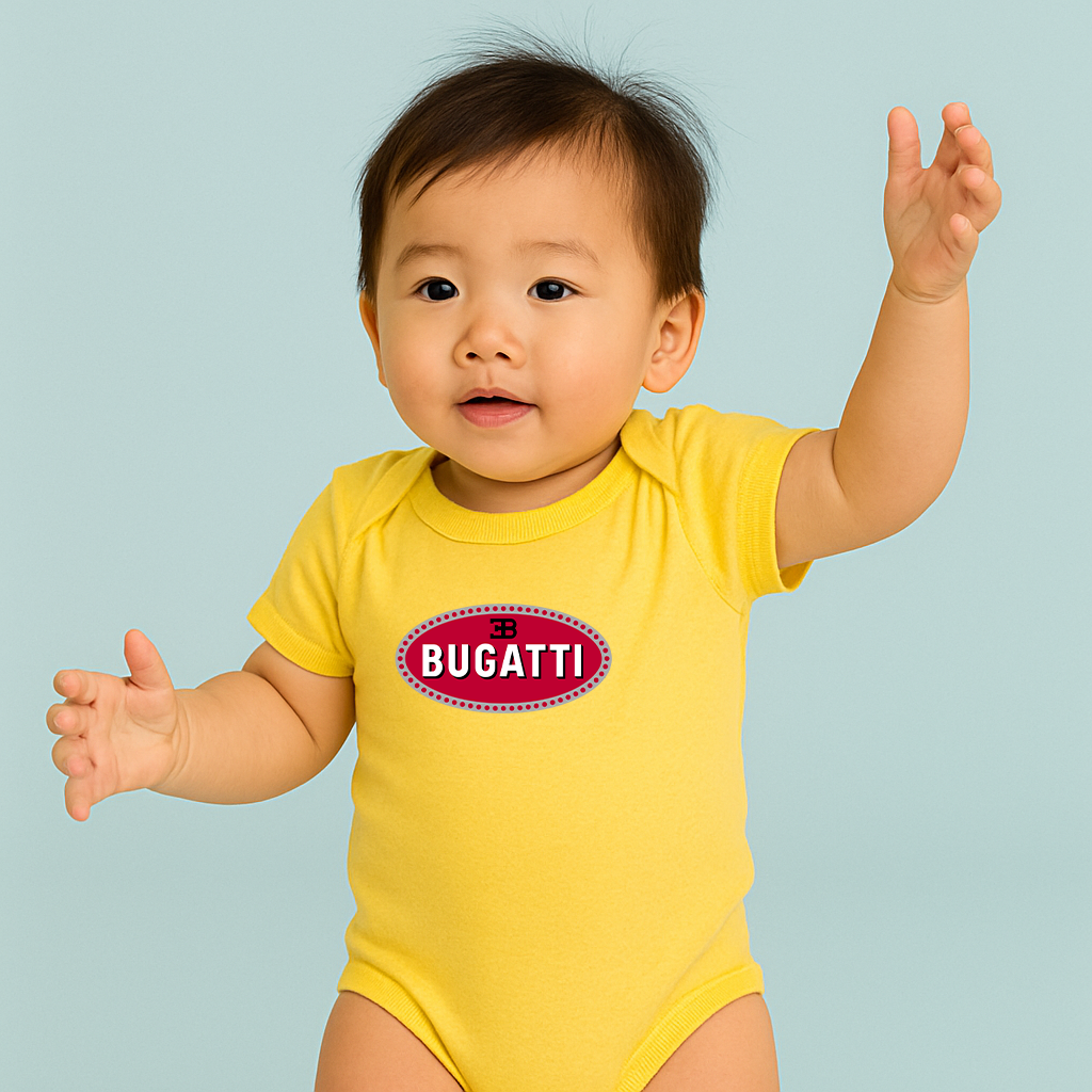 Bugatti Car Baby Romper Onesie